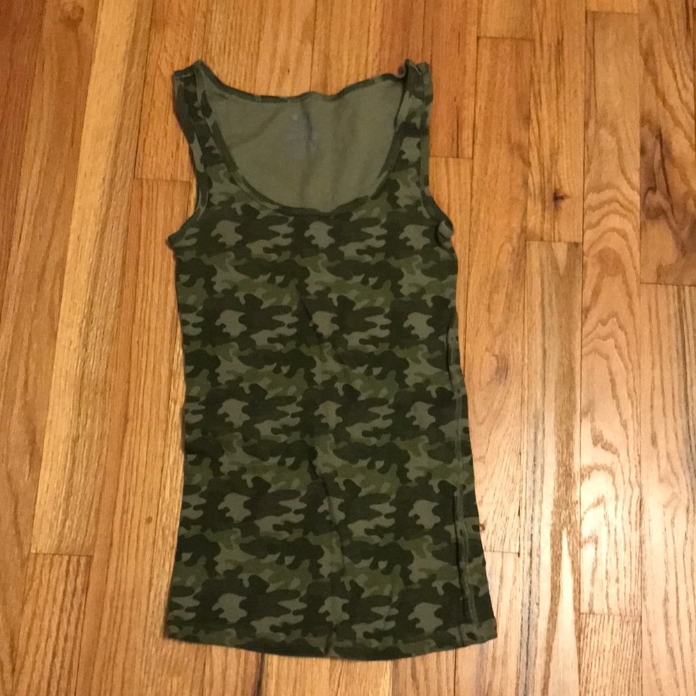 Army pattern thick strap tank